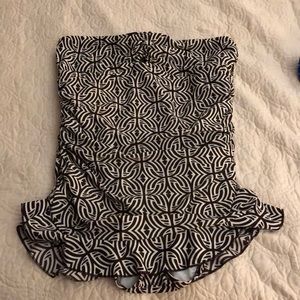 Tummy control Brown & beige 1 piece bathing suit